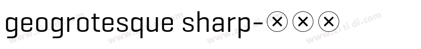 geogrotesque sharp字体转换